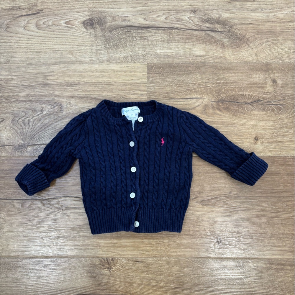 Ralph Lauren Cable Knit Cardigan Sweater